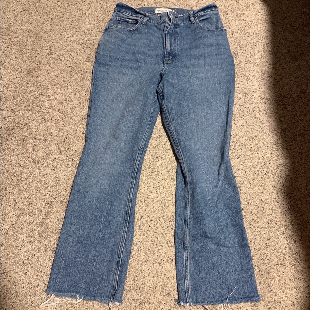 Abercrombie & Fitch Women's Medium Blue Flare Jeans